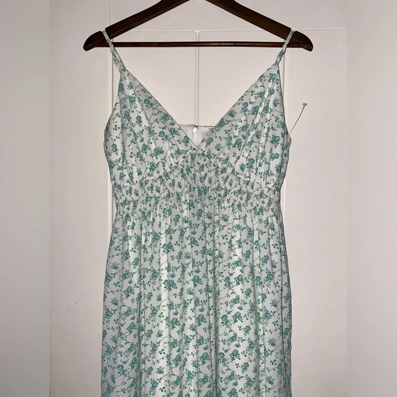 Vanilla Bay Coquette Maxi Dress Milkmaid Floral Ethereal Coconut Girl‎  Women M - Picture 4 of 12